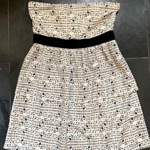 Theory black & white dress